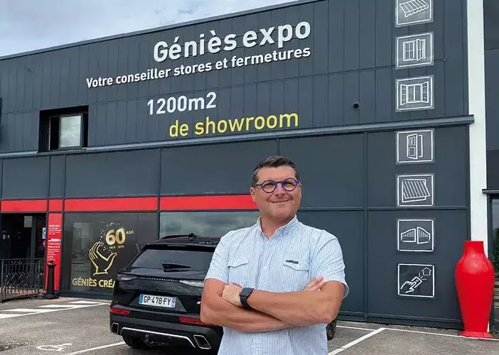 Sébastien Geniès, gérant de la société Geniès Créations, adhérent au club Véranda Master